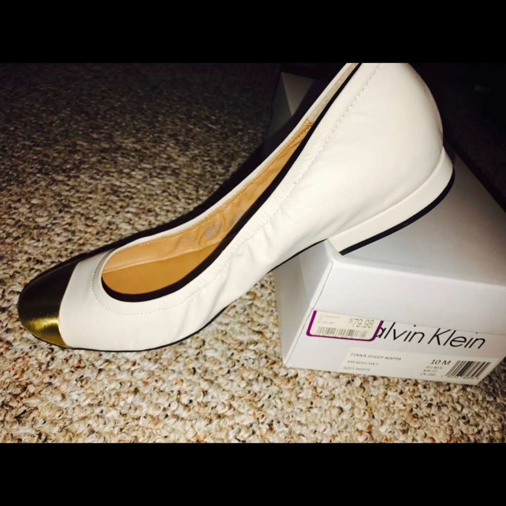 Calvin Klein comfy flats! Size 10 never worn